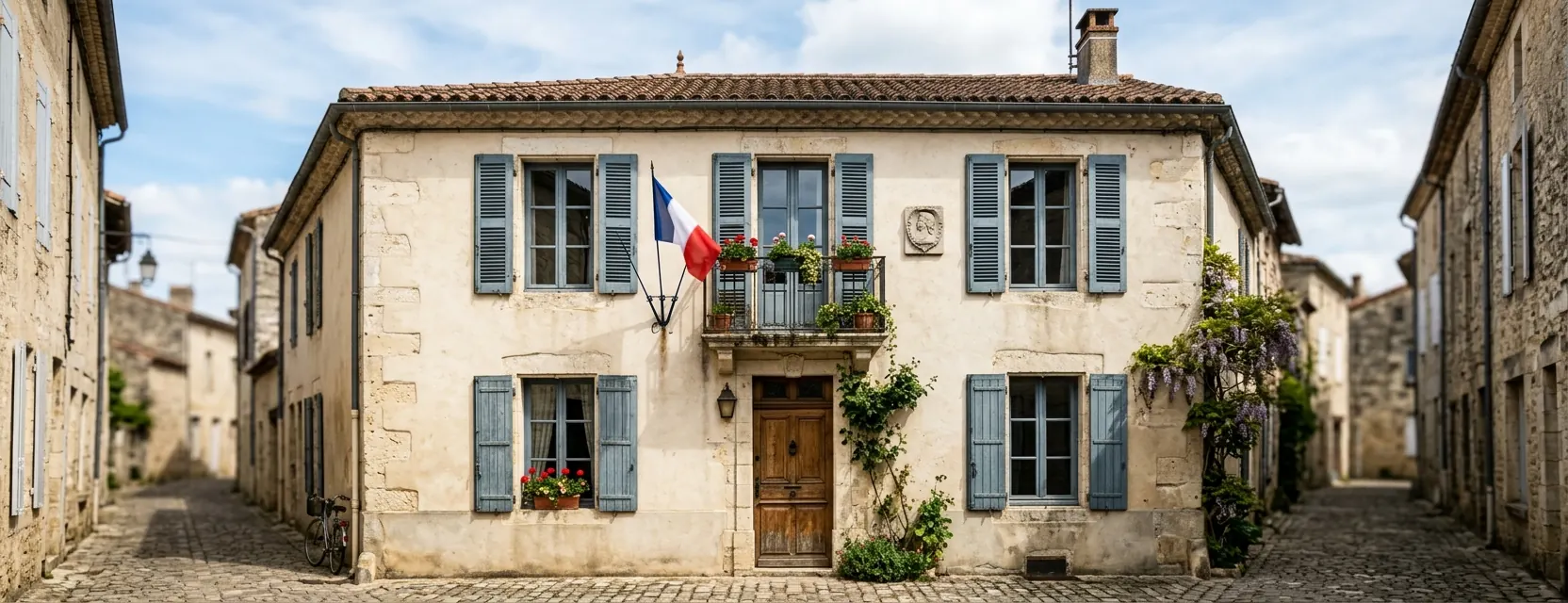 Façade d’une maison de ville française